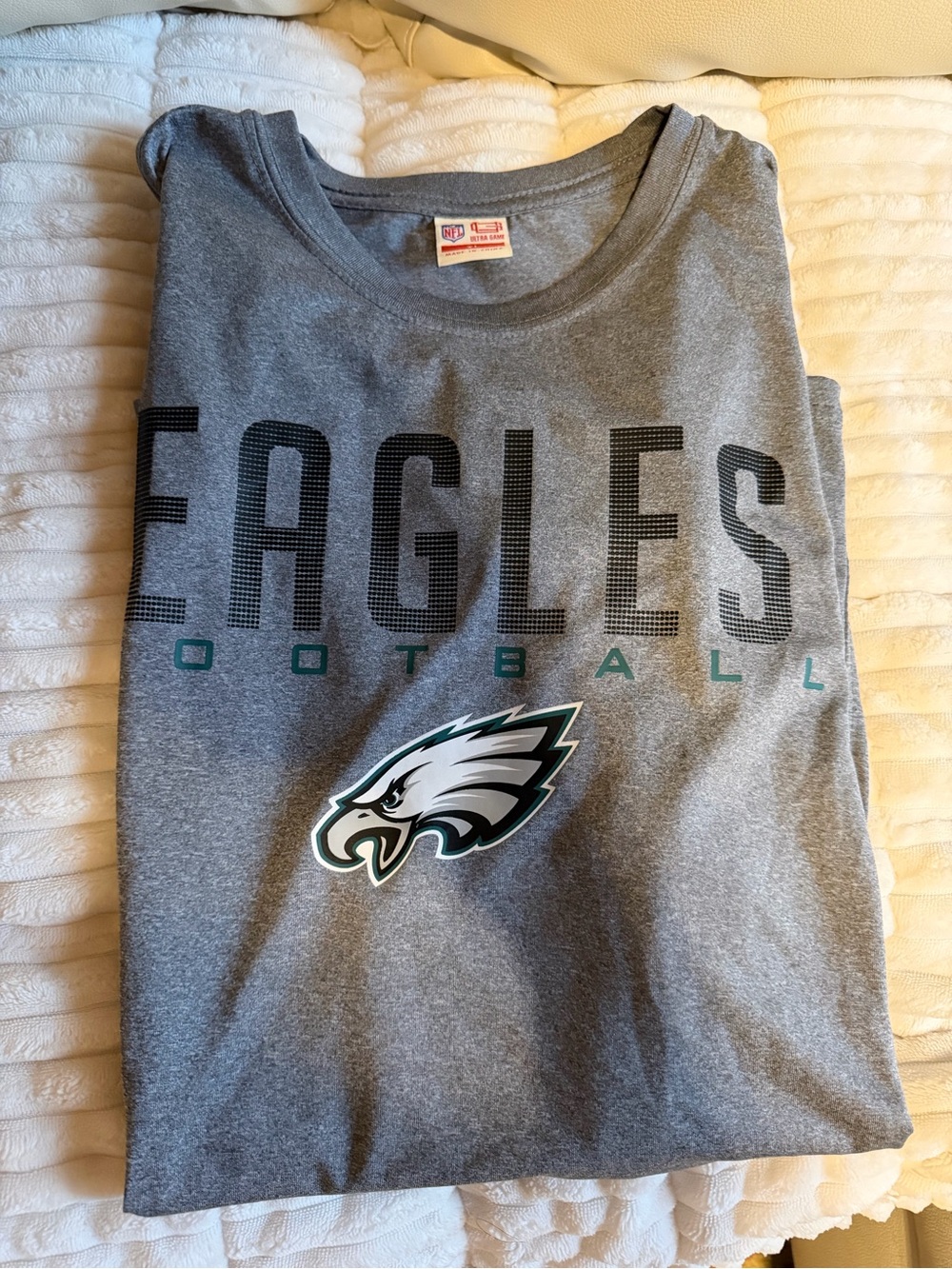 NFL Gray Philadelphia Eagles DryFit Long Sleeve Tee